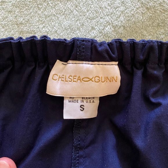 Strapless Navy dress with colorful Pom poms - Picture 5 of 5